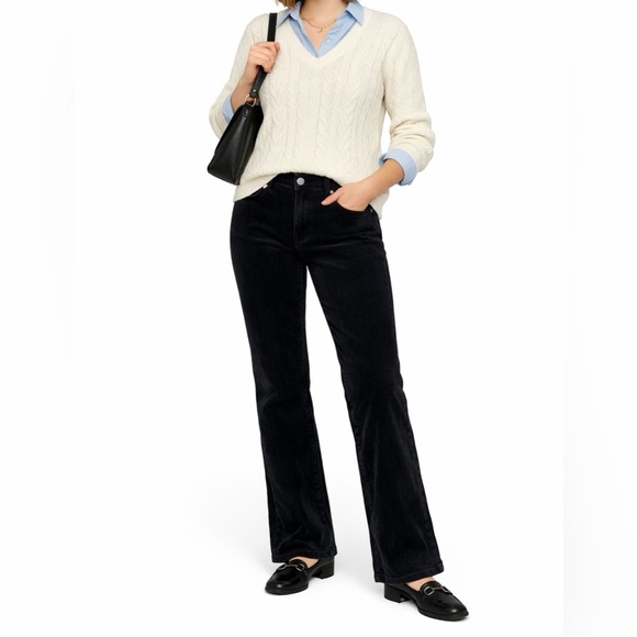 Kut from the Kloth Pants - KUT from the Kloth Karen Bootcut Corduroy Jeans Black Minimalist Chic Pants Sz 8
